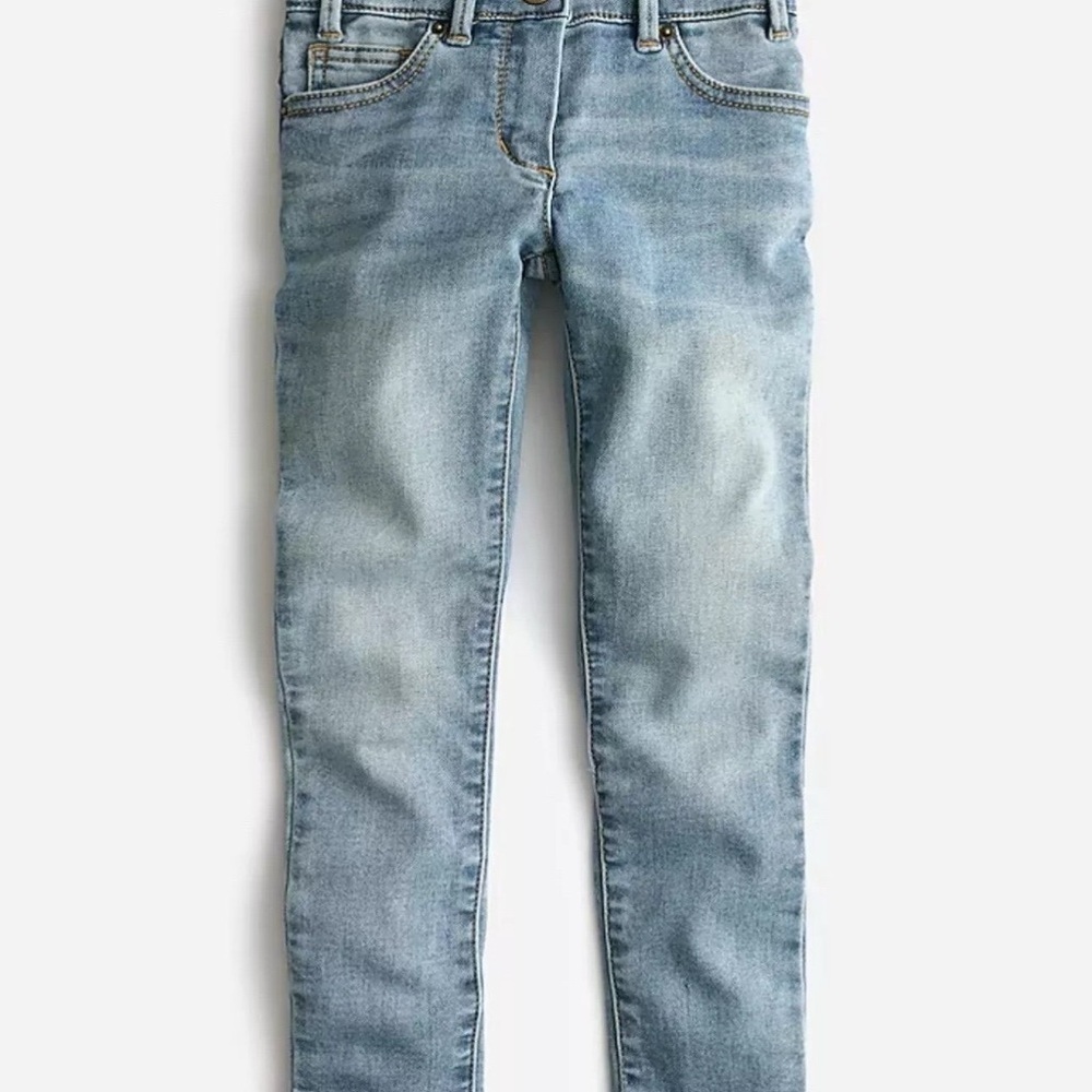 NWT J Crew Crewcuts Toddler Girls light wash denim jeans pants size 2 years